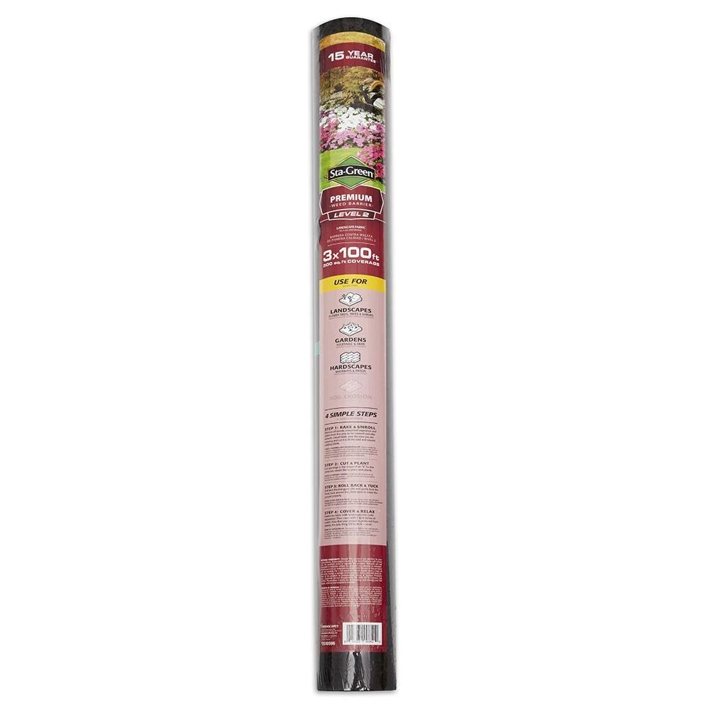 Cheapest ❤️ Sta-Green Landscape Fabric & Stakes Premium Landscape Fabric (Common: 3-ft x 100-ft; Actual: x 100-ft) 😍 1 Cheapest ❤️ Sta-Green Landscape Fabric & Stakes Premium Landscape Fabric (Common: 3-ft x 100-ft; Actual: x 100-ft) 😍