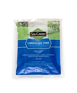 Deals 🤩 Sta-Green Landscape Fabric & Stakes 75-Pack 4-in Steel Landscape Fabric Pins 🧨
