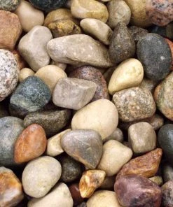 Cheap 👍 Greensmix Landscaping Rock 0.5-cu ft River Rock 😀 -Landscaping Official Shop 05221412