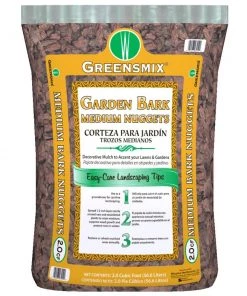 New 🎁 Greensmix Mulch 2-cu ft Natural Decorative Bark 🎉