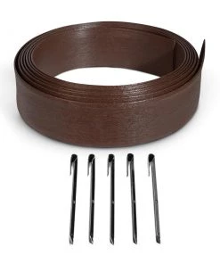 Discount 🧨 Suncast No-Dig 20 ft. Resin Edging 20-ft Brown Plastic Landscape Edging Roll 🧨