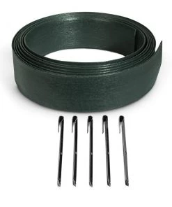 Discount ✔️ Suncast Dig-In 20 ft. Flexscape Green Edging 20-ft Green Plastic Landscape Edging Roll ❤️