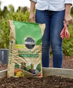 Best Sale 🎁 Miracle-Gro Soil & Soil Amendments 1.5-cu ft Organic Raised Bed Soil 💯 -Landscaping Official Shop 09852843