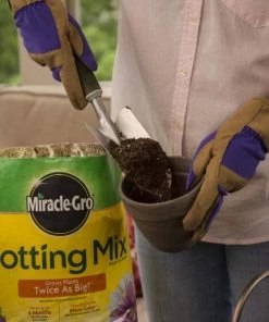 Promo ⭐ Miracle-Gro Soil & Soil Amendments All Purpose 25-Quart Potting Soil Mix 👏 -Landscaping Official Shop 12477368