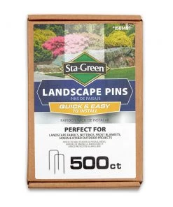 Wholesale 🎉 Sta-Green Landscape Fabric & Stakes 500-Pack 4-in Landscape Stakes 😀