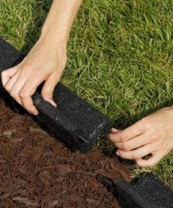 Buy 🧨 Rubberific 4-ft Black Rubber Landscape Edging Section 🧨 -Landscaping Official Shop 15926964