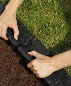Buy 🧨 Rubberific 4-ft Black Rubber Landscape Edging Section 🧨 -Landscaping Official Shop 15926965