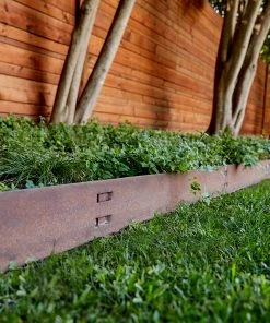 Budget 🎁 COL-MET 4-ft Green Powder Coat Steel Landscape Edging Section 🔥 -Landscaping Official Shop 16501389
