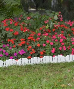 Cheap 👍 EasyFlex 8-Pack 10-ft White Plastic Landscape Edging Bundle 🔥 -Landscaping Official Shop 40457083