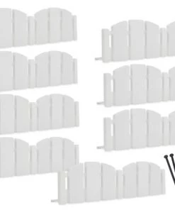 Cheap 👍 EasyFlex 8-Pack 10-ft White Plastic Landscape Edging Bundle 🔥