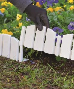 Cheap 👍 EasyFlex 8-Pack 10-ft White Plastic Landscape Edging Bundle 🔥 -Landscaping Official Shop 40457091
