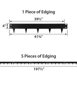 Deals ⭐ IRONRIDGE 5-Pack Black Landscape edging section ❤️ -Landscaping Official Shop 42352147
