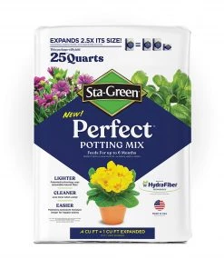 Flash Sale ❤️ Sta-Green Soil & Soil Amendments Perfect 25-Quart Potting Soil Mix 🧨